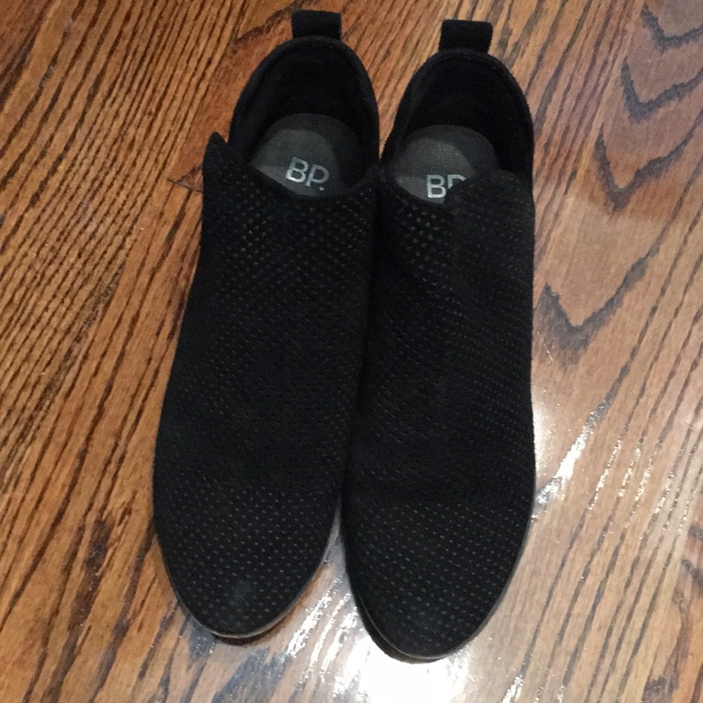 BP Black perforated booties